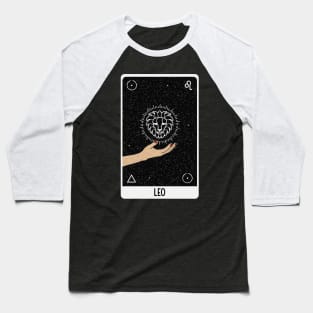 Leo Astrology Tarot Card Baseball T-Shirt